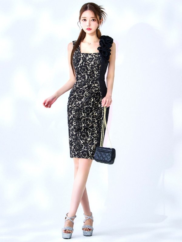 ブラックベージュ　モデル：ゆめ　身長：160cm　着用サイズ：8号(Sサイズ)