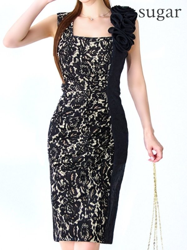 ブラックベージュ　モデル：ゆめ　身長：160cm　着用サイズ：8号(Sサイズ)