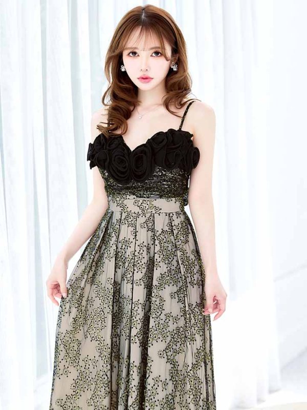 ブラックベージュ　モデル：ゆめ　身長：160cm　着用サイズ：8号(Sサイズ)　