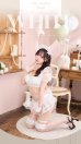 画像10: 【即日発送】【ハロウィンコスプレ8点セット】ミルクシフォンランジェリーメイド【Malymoon/マリームーン】[HC03] (10)