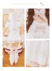 ホワイト　身長：162cm　着用サイズ：Fサイズ