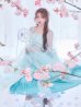 画像9: 【送料無料！】【ハロウィン】アイスブルー刺繍ロングシフォン漢服セット【コスプレ3点SET】【Fサイズ】【一部予約/8月下旬発送予定】[OF04] (9)