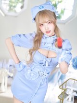 【即日発送】ルミナスハートナース【マリームーン】【ハロウィンコスプレ6点セット】【フリーサイズ/2カラー】[OF04]