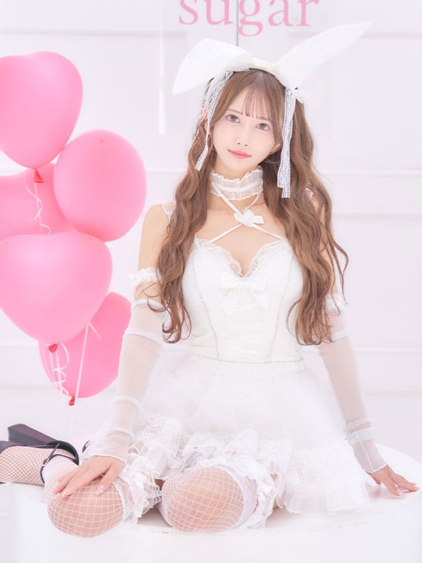 画像1: 【即日発送】【送料無料！】【マリームーンコラボ】【ハロウィン】2wayハーネスネックバニー【コスプレ6点セット】【XS-Lサイズ/3カラー】[HC03]