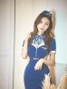 画像2: 【即日発送】【ハロウィン】 サイドシアーキャビンアテンダントCA【コスプレ3点セット】【XS-Lサイズ】[HC03/HC03] (2)
