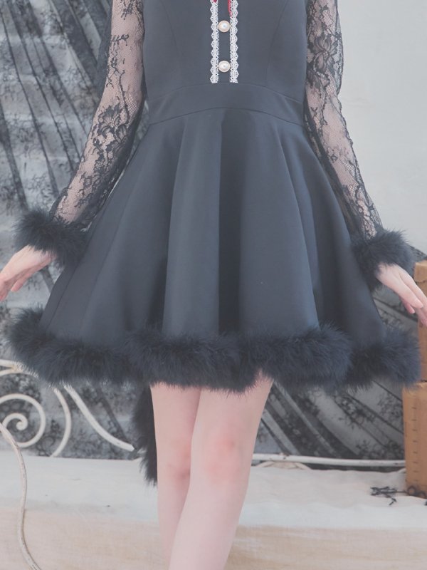 画像20: 【SALE!!】【即日発送】【ハロウィン】 レースブラックキャット  / 黒猫【コスプレ2点セット】【S-XLサイズ/1カラー】[OF01]