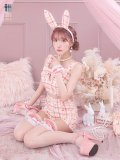 【SALE!!】【即日発送】【ハロウィン】ツイードバニーリボンセットアップ（パンツ）【コスプレ6点セット】 【XS-Mサイズ/2カラー】[HC03]三上悠亜着用