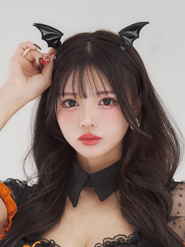 画像14: 【SALE!!】【即日発送！】【ハロウィン】レースアップデビルスカートセットアップ 【コスプレ6点セット】[HC03-H]