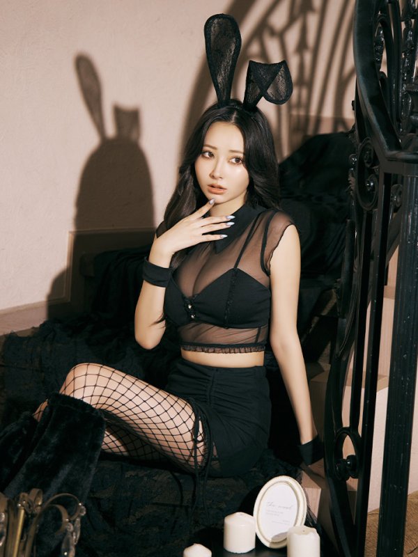 画像15: 【即日発送！】【ハロウィン】 シアーバニーセットアップ 【コスプレ8点セット】 【XS-Mサイズ/1カラー】[OF01]