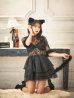 画像4: 【即日発送！】【ハロウィン】 黒猫シアーレースワンピース 【コスプレ5点セット】 【S-XLサイズ/1カラー】[YMT]
