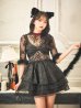 画像16: 【即日発送！】【ハロウィン】 黒猫シアーレースワンピース 【コスプレ5点セット】 【S-XLサイズ/1カラー】[YMT]