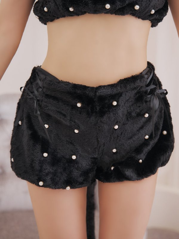 画像14: 【即日発送】【ハロウィン】 もこもこキャットリボンセットアップ 【コスプレ6点セット】 【Fサイズ/3カラー】[HC03]