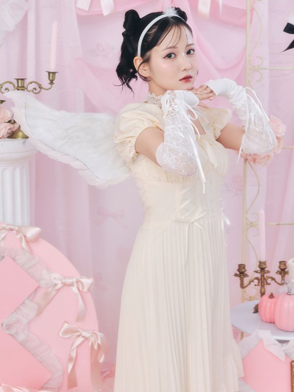 画像11: 【SALE!!】【即日発送！】【ハロウィン】 天使プリーツスカートワンピ 【コスプレ5点セット】 【S-XLサイズ/１カラー】[HC03-H]