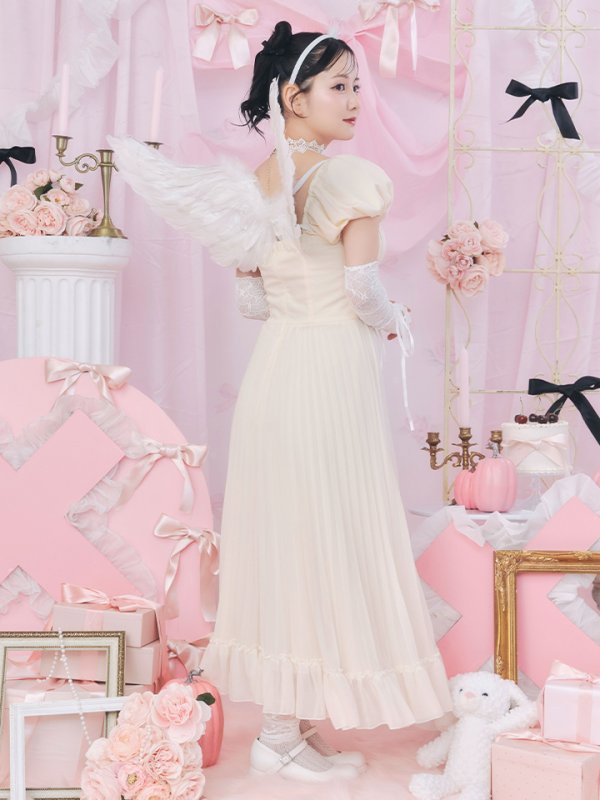 画像12: 【SALE!!】【即日発送！】【ハロウィン】 天使プリーツスカートワンピ 【コスプレ5点セット】 【S-XLサイズ/１カラー】[HC03-H]