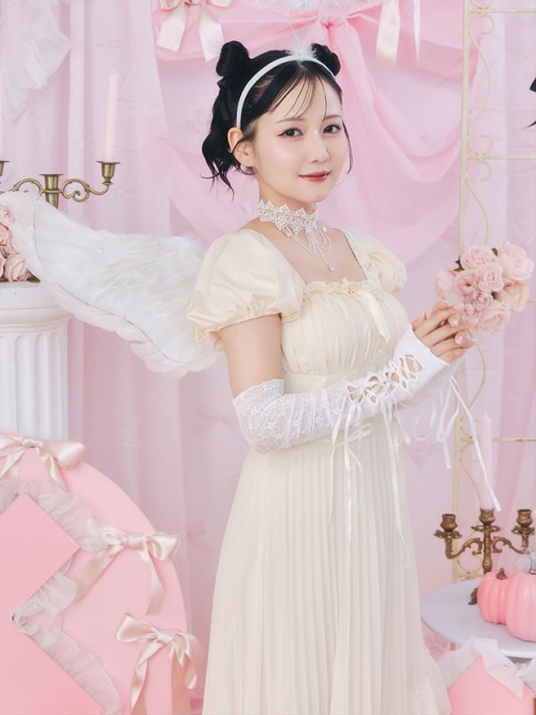 画像4: 【SALE!!】【即日発送！】【ハロウィン】 天使プリーツスカートワンピ 【コスプレ5点セット】 【S-XLサイズ/１カラー】[HC03-H]