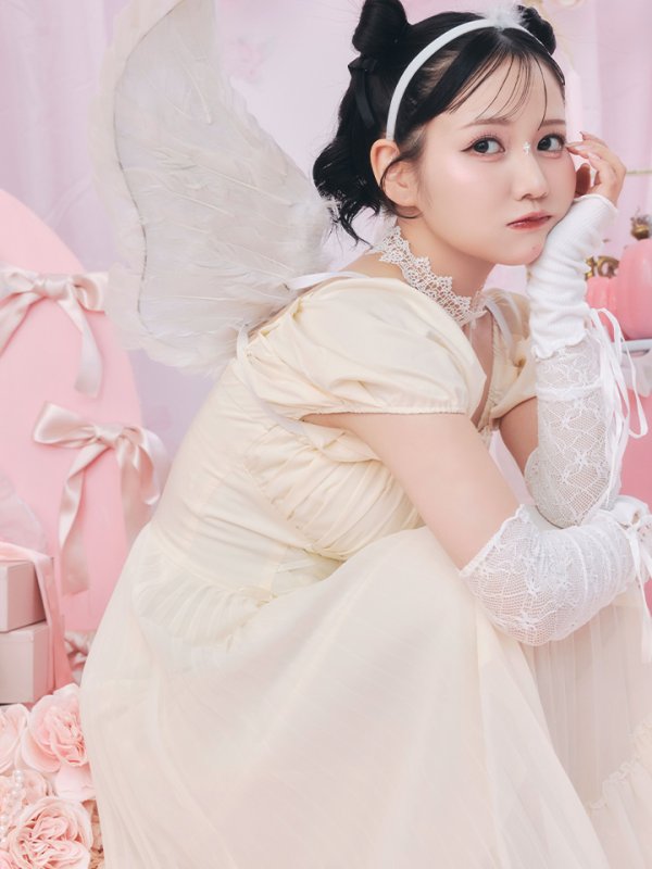 画像7: 【SALE!!】【即日発送！】【ハロウィン】 天使プリーツスカートワンピ 【コスプレ5点セット】 【S-XLサイズ/１カラー】[HC03-H]