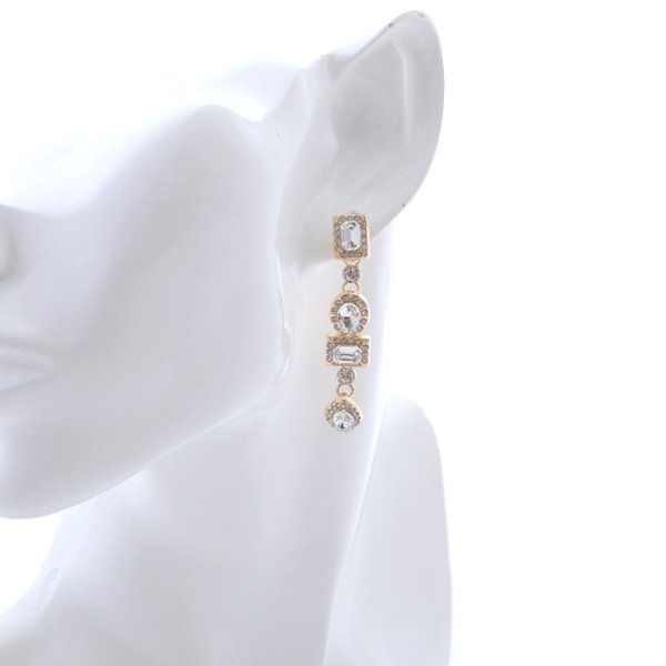 画像3: 【アクセサリー：ピアス】ビジュー/ドロップ/ ピアス【Fサイズ/1カラー】[OF02]