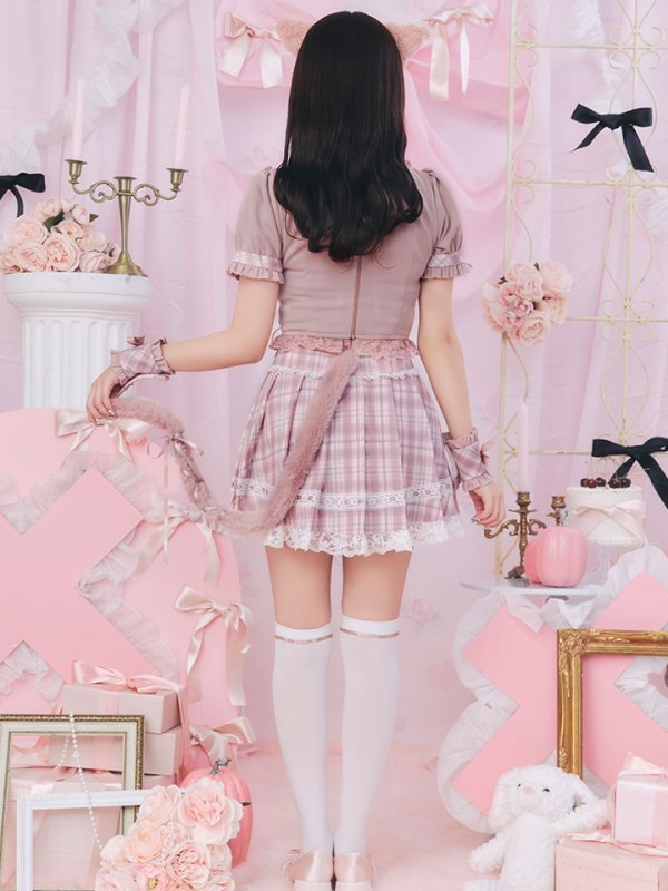 画像28: 【即日発送！】【sugar nine×マリームーンコラボ】 【ハロウィン】マリームーンコラボ制服ネコセットアップ 【コスプレ7点セット】 【XS-Lサイズ/2カラー】[OF04]