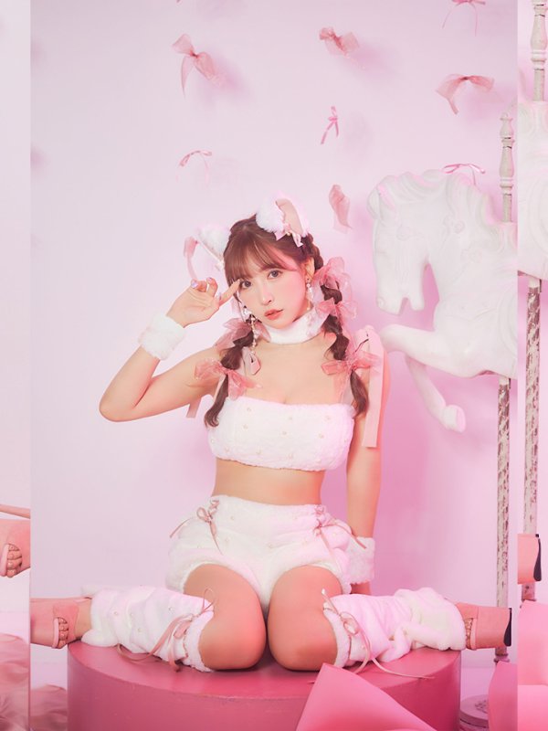 画像30: 【即日発送】【ハロウィン】 もこもこキャットリボンセットアップ 【コスプレ6点セット】 【Fサイズ/3カラー】[HC03]