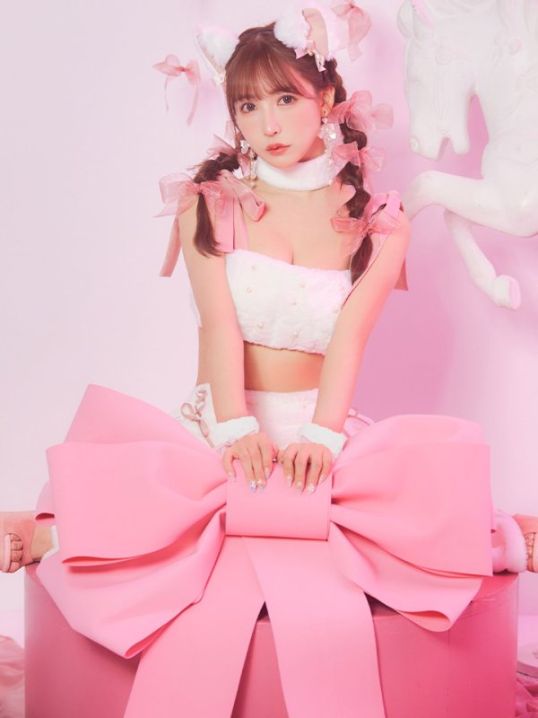 画像18: 【即日発送】【ハロウィン】 もこもこキャットリボンセットアップ 【コスプレ6点セット】 【Fサイズ/3カラー】[HC03]