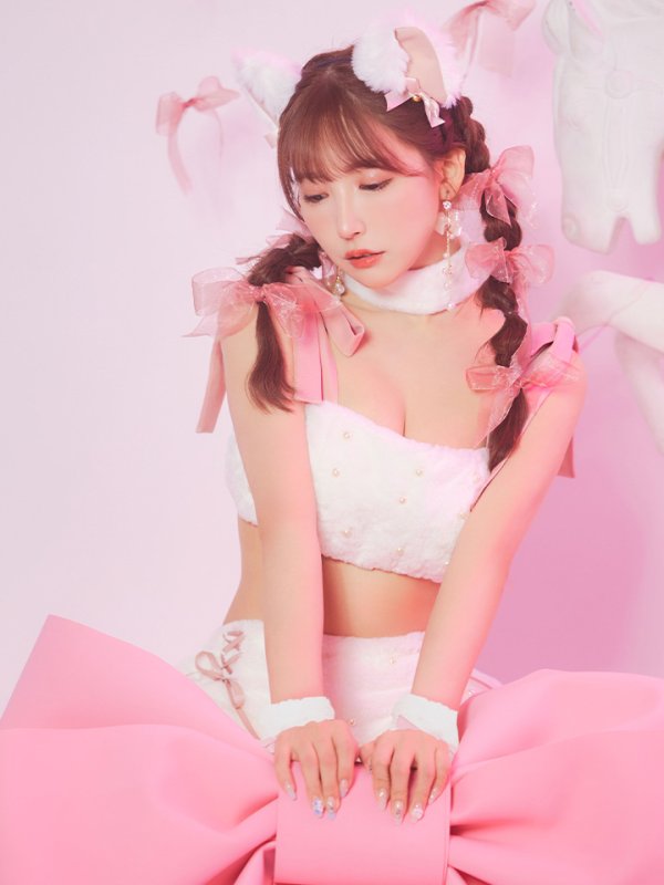 画像20: 【即日発送】【ハロウィン】 もこもこキャットリボンセットアップ 【コスプレ6点セット】 【Fサイズ/3カラー】[HC03]