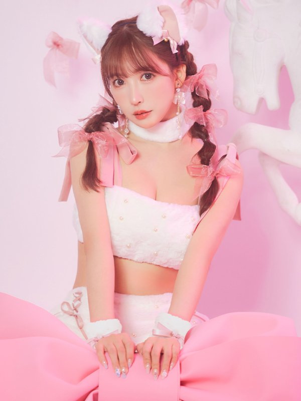 画像21: 【即日発送】【ハロウィン】 もこもこキャットリボンセットアップ 【コスプレ6点セット】 【Fサイズ/3カラー】[HC03]