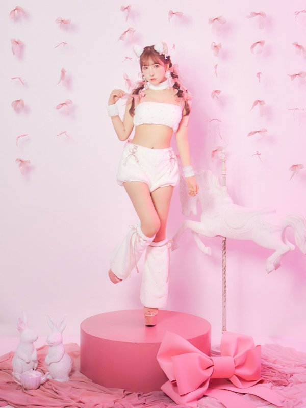 画像23: 【即日発送】【ハロウィン】 もこもこキャットリボンセットアップ 【コスプレ6点セット】 【Fサイズ/3カラー】[HC03]