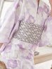 画像4: 【即日発送】【高級浴衣】薄紫に椿浴衣三点セット[YMT]