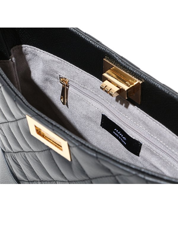 画像10: キルティング/バイカラー/クラシカル/チェーン/ショルダーバッグ[HC02]