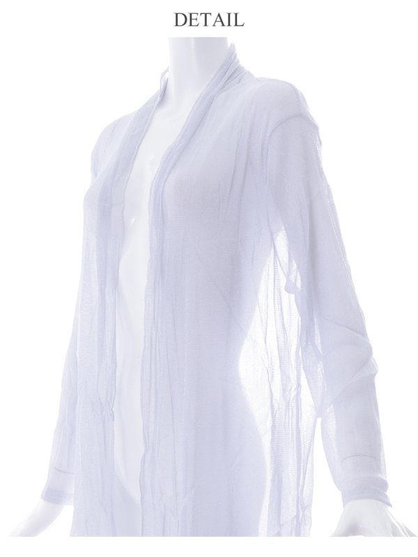 画像9: 【ファッション小物：ラメカーディガン】ラメ/ 長袖/ 袖あり/ ショール/ カーディガン【2color】[OF2C]