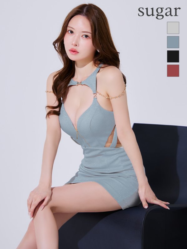 ブルー モデル：ゆめ　身長：160cm　着用サイズ：Sサイズ