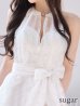 ホワイト　モデル：真優川咲　身長：158cm　着用サイズ：Sサイズ