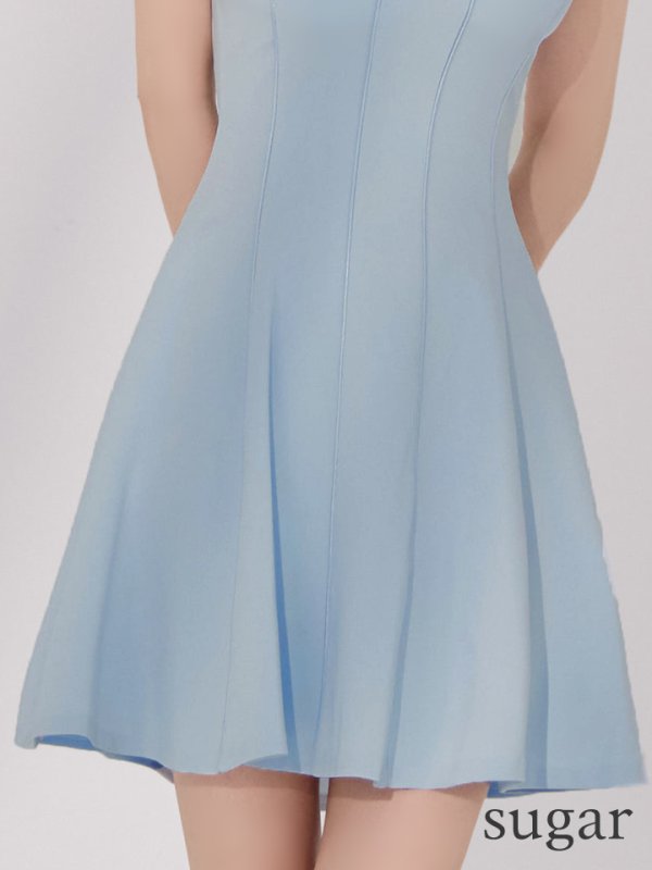 ブルー モデル:ゆめ 身長:160cm 着用サイズ:Sサイズ