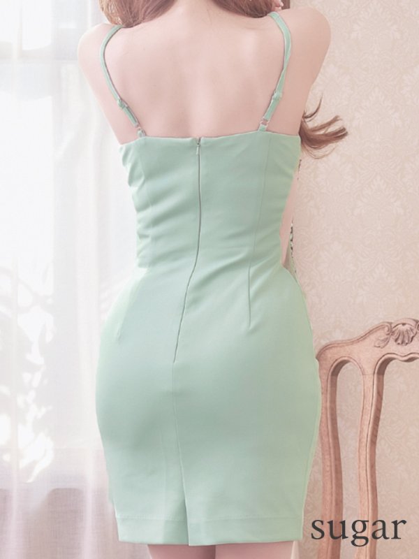 画像12: 【Jessica/ジェシカ】シンプル/ ワンカラー/ ビジュー/ サイドシアー/ キャミソール/ タイト/ ミニドレス/ キャバドレス【HC03】