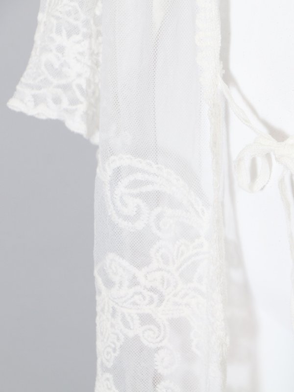 画像14: 【即日発送】【ビキニ】【水着小物：カーディガン】ロングスリーブレースカーディガン[YMT]