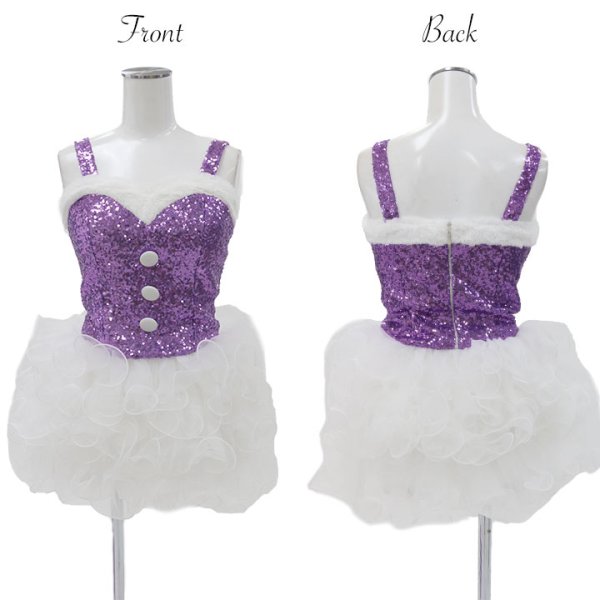 画像7: 【即日発送】【X'mas5点セット】杉山佳那恵ちゃんコラボ パープルグリッターキャットサンタコスプレ[YMT]