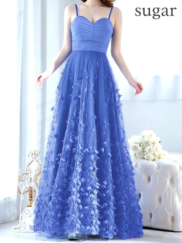 画像17: XLサイズあり【CLEO CLOE/ クレオ クロエ】 オケージョンドレス/ パーティードレス/ ステージドレス/ イベントドレス/ 立体フラワー/ キャミソール/ Aライン/ フレア/ ロングドレス long[OF05]