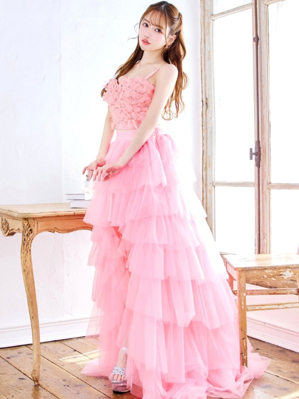 スイートピンク モデル:ゆめ 身長:160cm 着用サイズ:8号(Sサイズ)