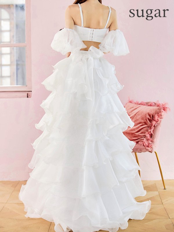 アイボリー　モデル：まりん　身長：164cm　着用サイズ：8号(Sサイズ)