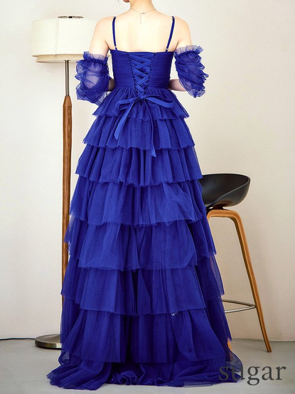 ダークブルー モデル：ゆめ　身長：160cm　着用サイズ：8号(Sサイズ)