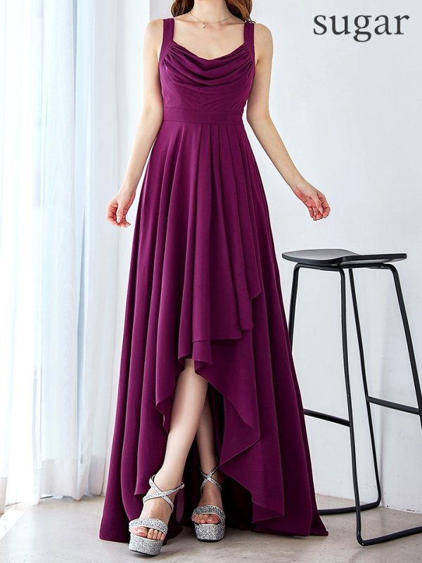 バーガンディー モデル：ゆめ　身長：160cm　着用サイズ：8号(Sサイズ)