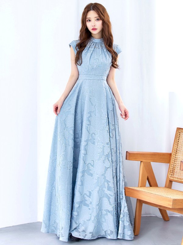 パウダーブルー モデル：ゆめ　身長：160cm　着用サイズ：8号(Sサイズ)