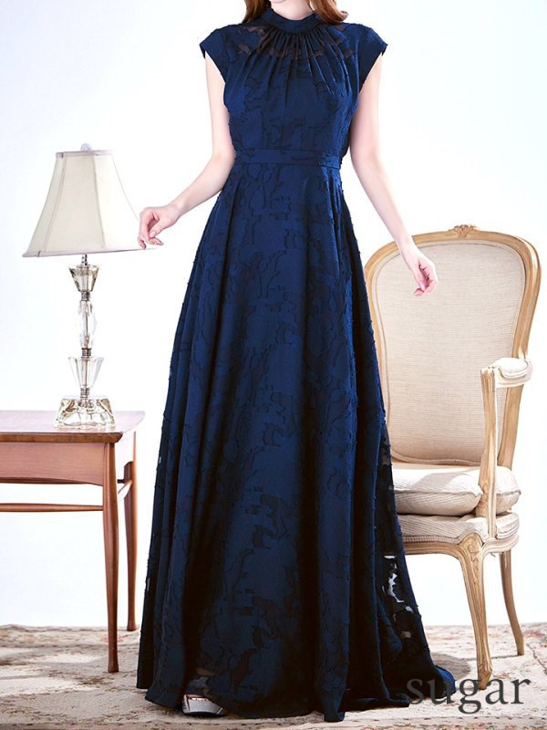 ネイビー モデル：ゆめ　身長：160cm　着用サイズ：8号(Sサイズ)