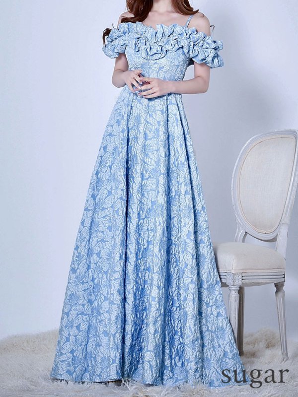 ブルー モデル：ゆめ　身長：160cm　着用サイズ：8号(Sサイズ)