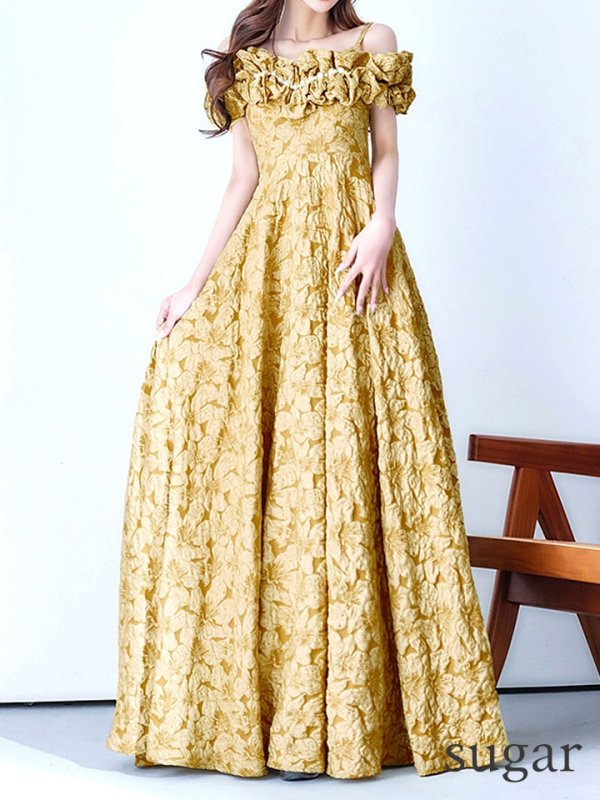 セイロンイエロー モデル：真優川咲　身長：158cm　着用サイズ：8号(Sサイズ)