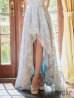 スモーキーブルー　モデル：真優川咲　身長：158cm　着用サイズ：8号(Sサイズ)
