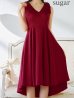 画像17: XS-Lサイズあり 【GINZA COUTURE/銀座クチュール】ニュアンス柄/ ペイント柄/ 肩リボン/ ノースリーブ/ 膝丈/ ミディアム丈/ フレア/ ワンピース/ キャバドレス[OF2]