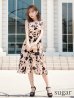 画像7: XS-Lサイズあり 【GINZA COUTURE/銀座クチュール】フラワーモチーフプリント/ ノースリーブ/ Aライン/ フレア/ ミモレ丈/ ワンピース/ キャバドレス[OF2]