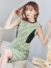 画像5: 【GINZA COUTURE/銀座クチュール】 チェックツイード/ ノースリーブ/ タイト/ ワンピース/ キャバドレス[OF2]