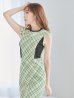 画像6: 【GINZA COUTURE/銀座クチュール】 チェックツイード/ ノースリーブ/ タイト/ ワンピース/ キャバドレス[OF2]